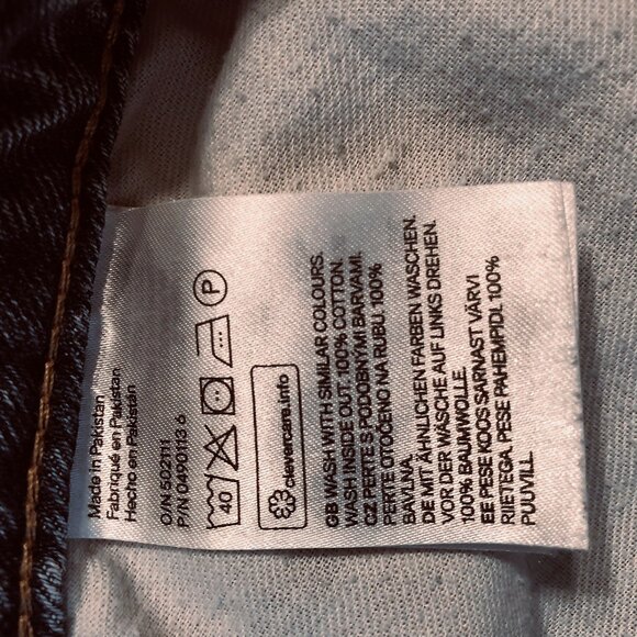 H&M Divided High Waist‎ Cut Off Distressed Denim Jean Hot Shorts Women's Size 10 - Picture 5 of 5